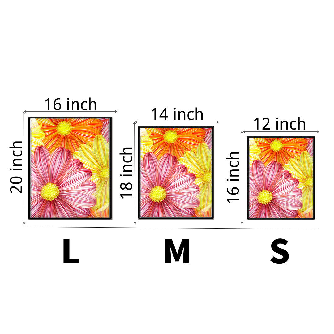 Blooming Flowers - Paper Filigree Painting Kit（Standard Size）