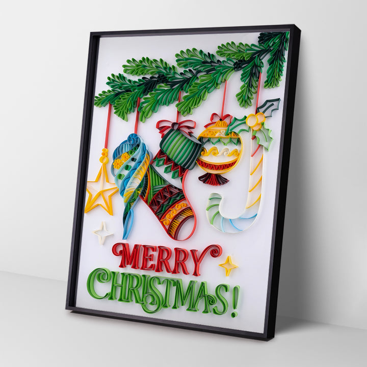Christmas Decorations - Paper Filigree Painting Kit