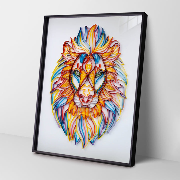 Majestic Lion - Paper Filigree Painting Kit