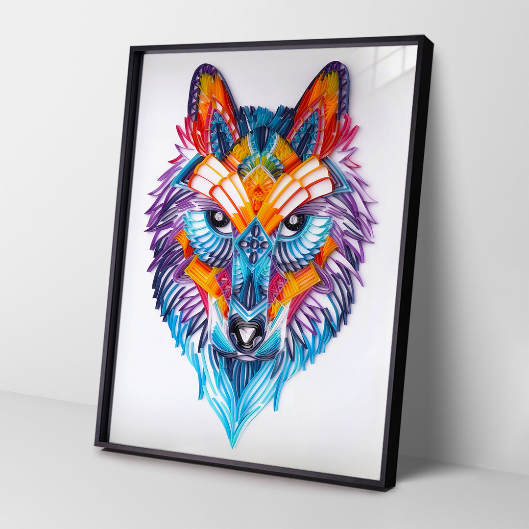 Wolf - Paper Filigree Painting Kit（Standard Size）