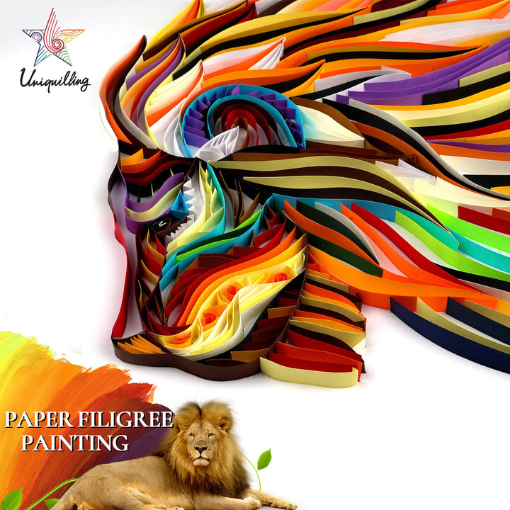 The Jungle King - Paper Quilling & Filigree Painting Kit