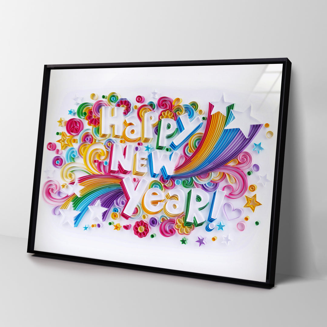 Happy New Year - Paper Filigree Painting Kit