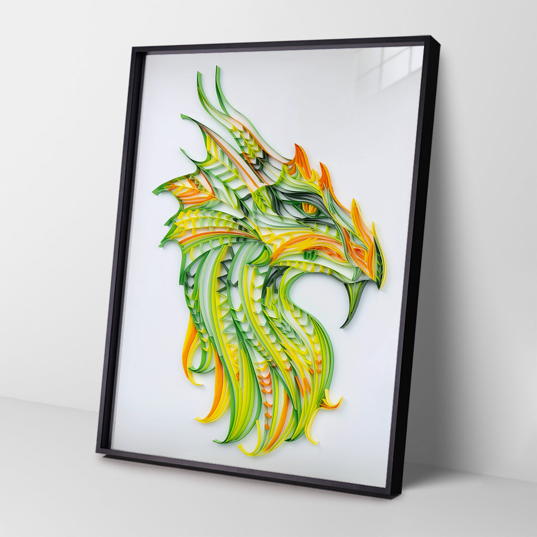 Warrior Dragon - Paper Filigree Painting Kit