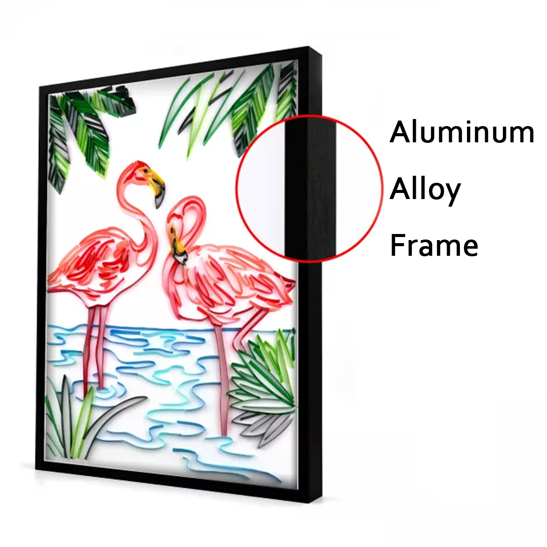 [ 20*16 inch ] Exclusive Alloy 3D Paper Filigree Painting Frame