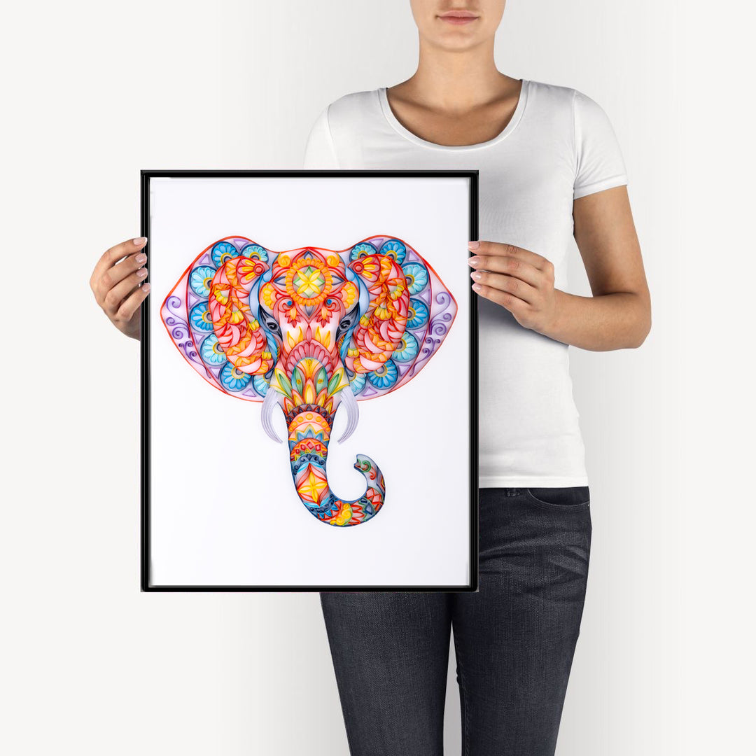 Magical Elephant - Paper Filigree Painting Kit