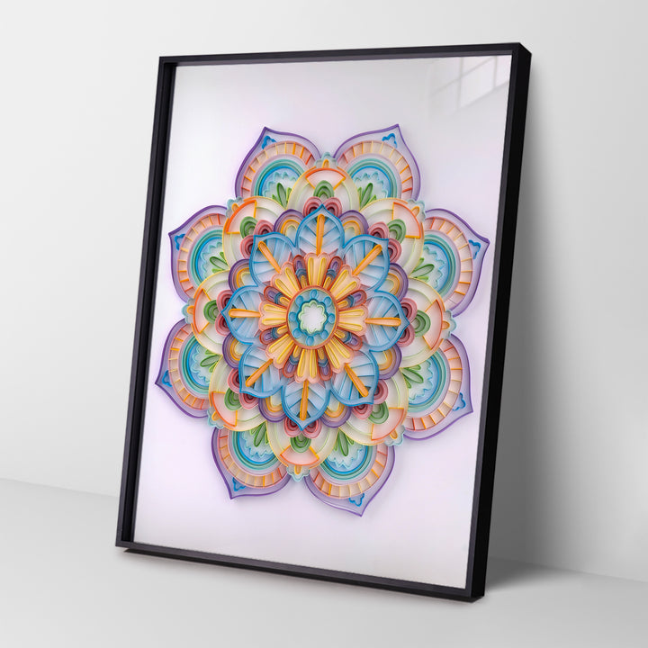 Purple Mandala - Paper Quilling & Filigree Painting Kits（Standard Size）